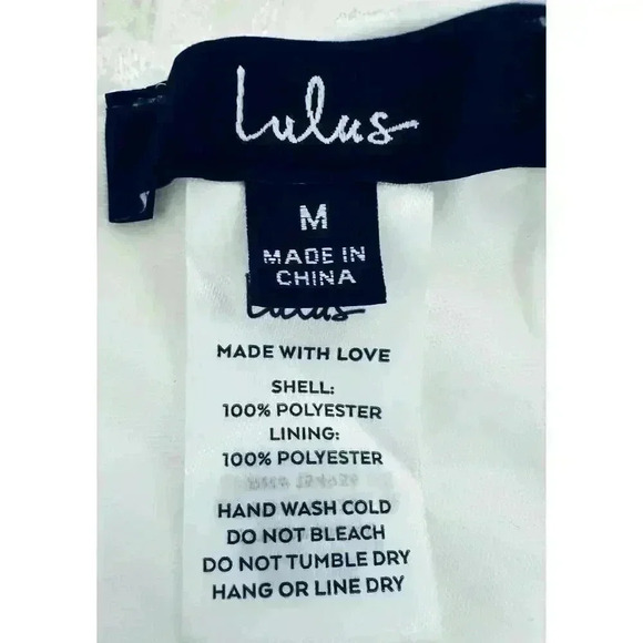 NWT Lulus Dancing in a Dream White Fringe Lace-Up Two-Piece Mini Dress M - Picture 10 of 10